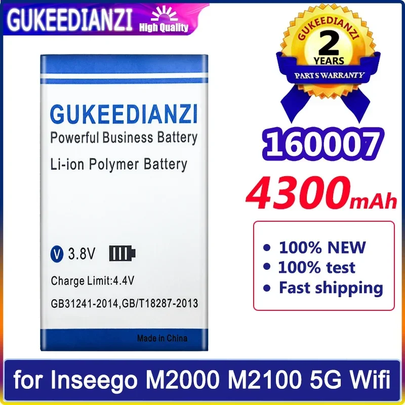 Аккумулятор GUKEEDIANZI 160007 4300 мАч для Inseego M2000 M2100 5G Wi-Fi 40123134 Батарейки