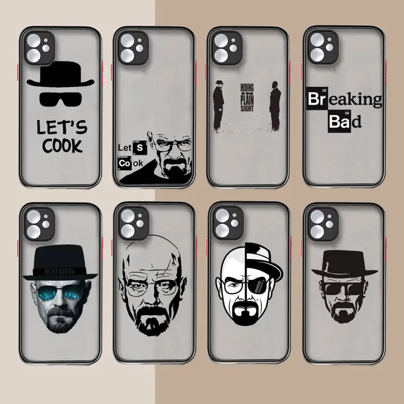 

Heisenberg breaking bad Phone Case matte transparent For iphone 14 11 12 13 plus mini x xs xr pro max cover