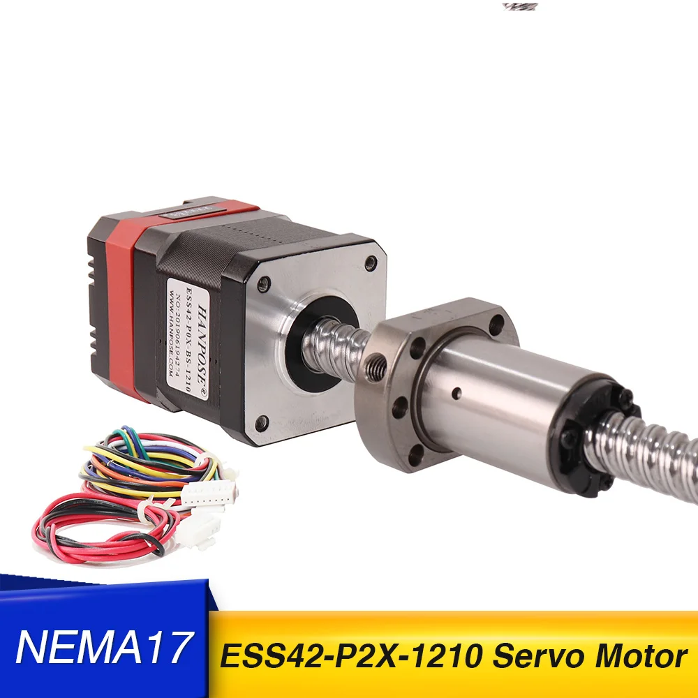 

1pcs ball screw motor length 60mm nema17 stepper motor ess42hs60-p1x sfu1210 closed loop servo stepper motor