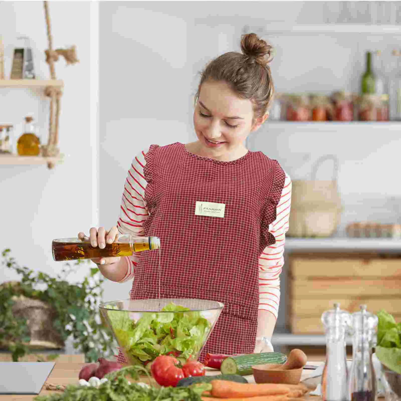 

Apron Chef Multifunctional Gown Cooking Protector Polyester Women Aprons