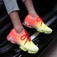 womens sneakers 2022 spring newmix colors stretch fabric ladieslace up casual vulcanized shoes 43large sized sports shoes