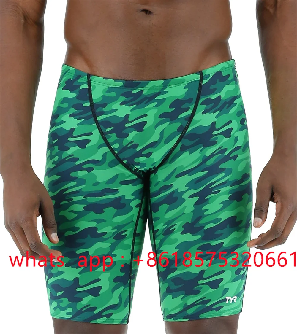 

Men's Camo Jammer Swimsuit Jammer Swimsuit Trunks Professional Usa Swim Trunks Quick Dry Uv Surf Swimming Pantalones Odyssey