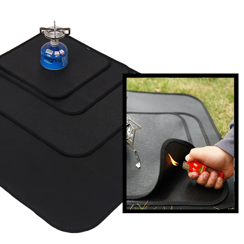 

Camping Picnic Fireproof Cloth High Temperature Resistant Portable Outdoor Cooking BBQ Flame Retardant Insulation Mat Blanket