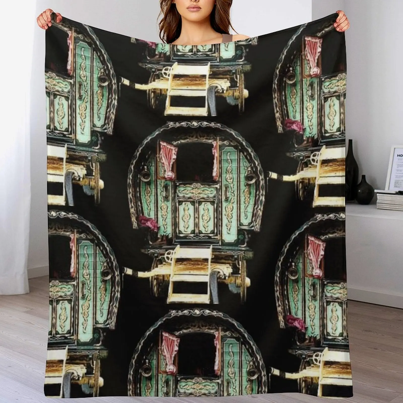 Vardo Gipsy Wagon Плед Туристический Мягкий Большой Диван Пледы