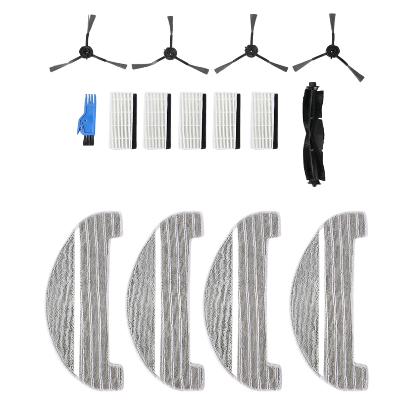 

Replacement Accessories For Proscenic M8 Pro Sweeping Robot (Filter + Side Brush + Mops + Main Brush + Cleaning Brush)