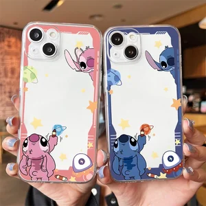 Disney Stitch Cartoon Anime Phone Case For iPhone 11 12 13 14 Pro 12 13 Mini X XR XS Max 6 7 8 14 Pl in USA (United States)