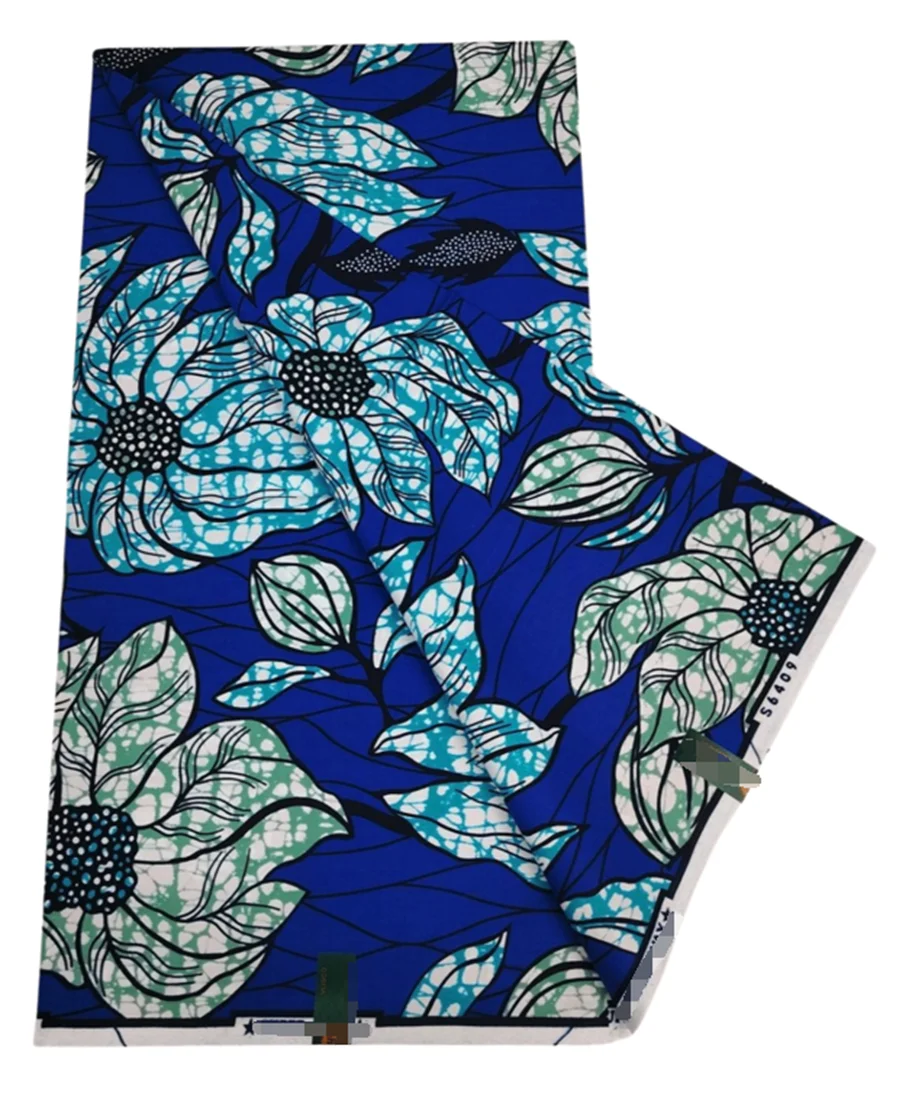 Африканская восковая ткань 2024 высокое качество с принтом воска Анкары 100% хлопок