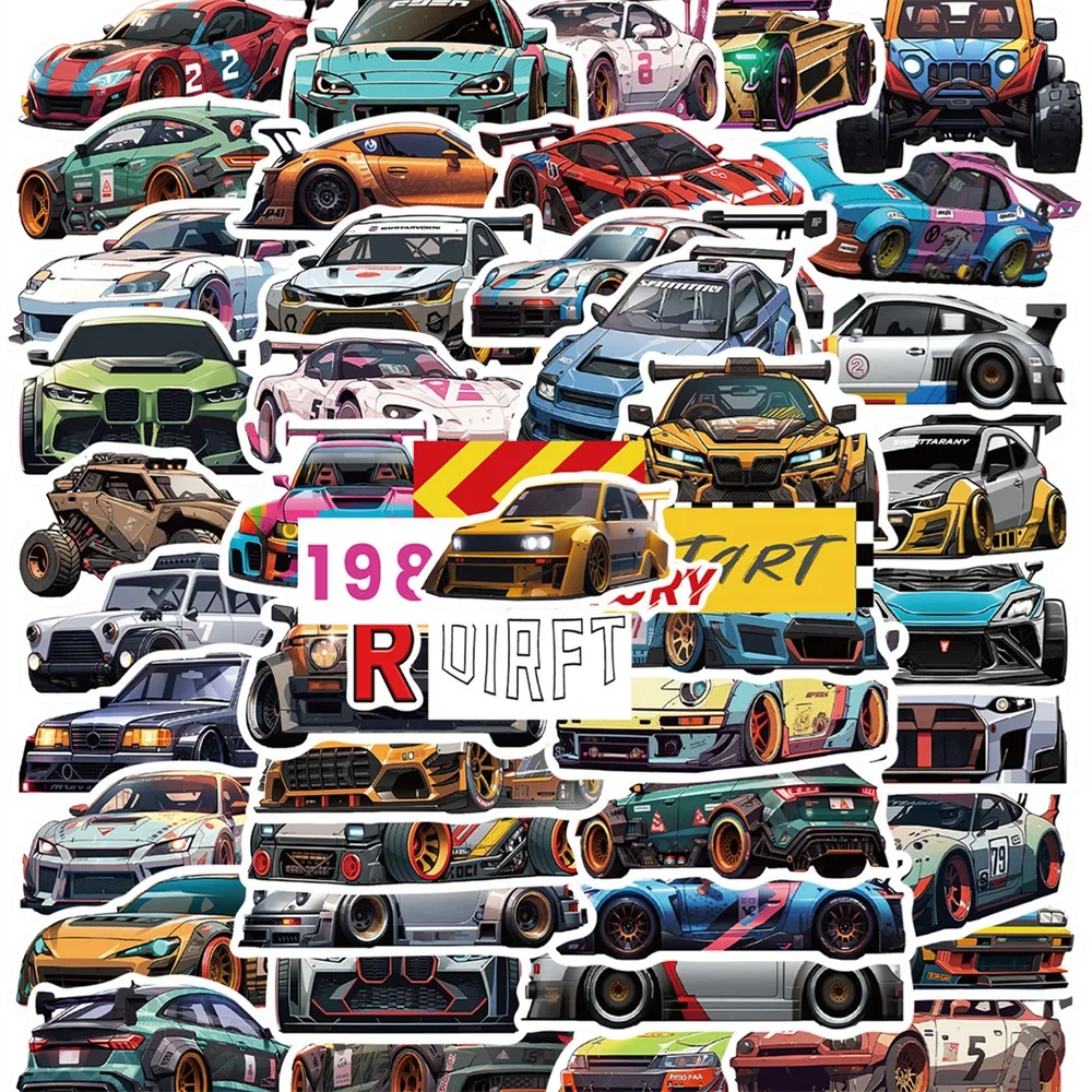 10/30/50 шт. новый мультфильм кунг-фу кошка милая наклейка шлем ноутбук скейтборд DIY