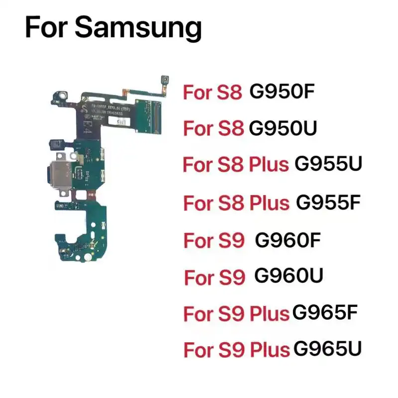 

USB Charger Charging Board Dock Port Connector Flex Cable For Samsung S8 S9 Plus G950F G950U G955F G955U G960F G960U G965F G965U