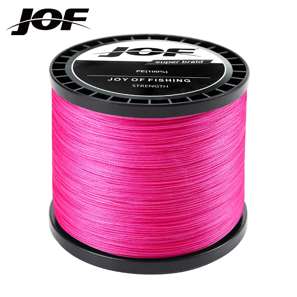 

JOF Fly Carp Fishing Line 4 / 8 Strand 500M 100% PE Braided Wire Sea Spinning Smooth Multifilamento Cord