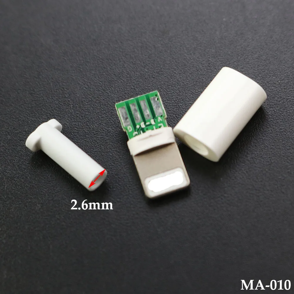 1PCS USB For Iphone Male Plug With Chip Board Connector Welding 2.6 / 3.0mm Data OTG Line Interface DIY Data Cable images - 6