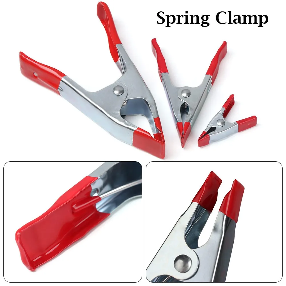 

Metal A-Shaped Clip 2/4/6 Inch Spring Clamps Woodworking Grip Electrician Powerful Clamp A Clip Powerful Tools Hand Tool