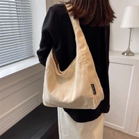 vintage canvas bags for women 2022 high capacity shoulder bags letter shopper eco bag korean messenger bag y2k handbags designer