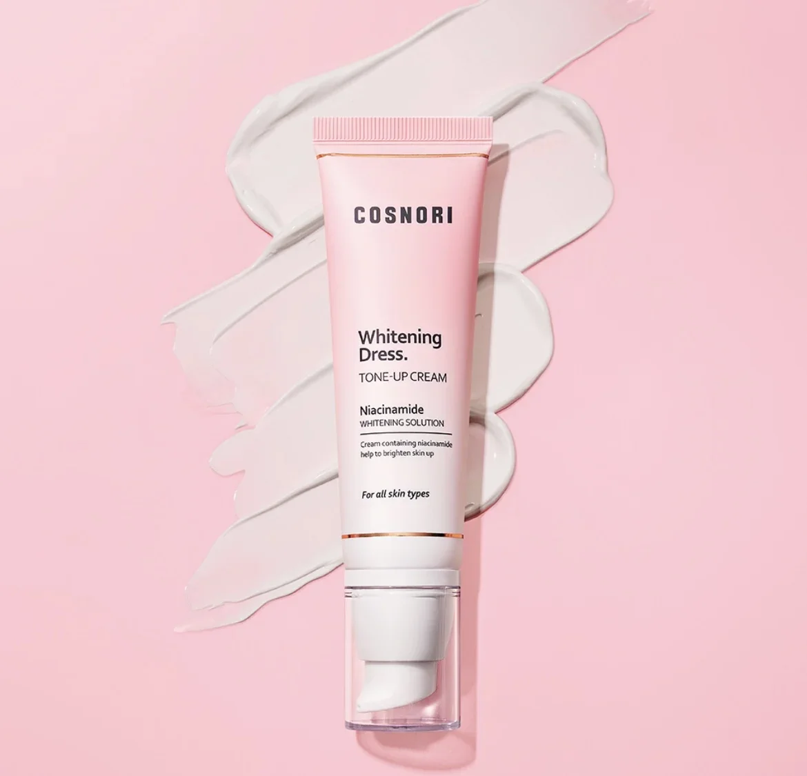 Корейская косметика Cosnori отбеливающий крем-основа Niacinamide изоляционный крем