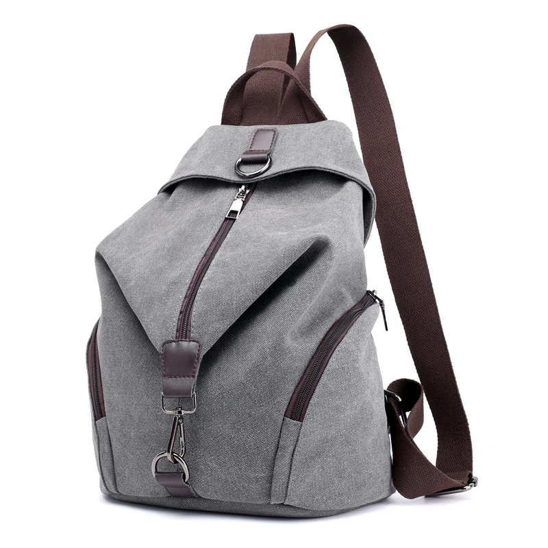 

Fashion Canvas Female Backpack Multifuction Casual Backpack For Teenager Girls New Summer Women Large Capacity Shoulder Bag