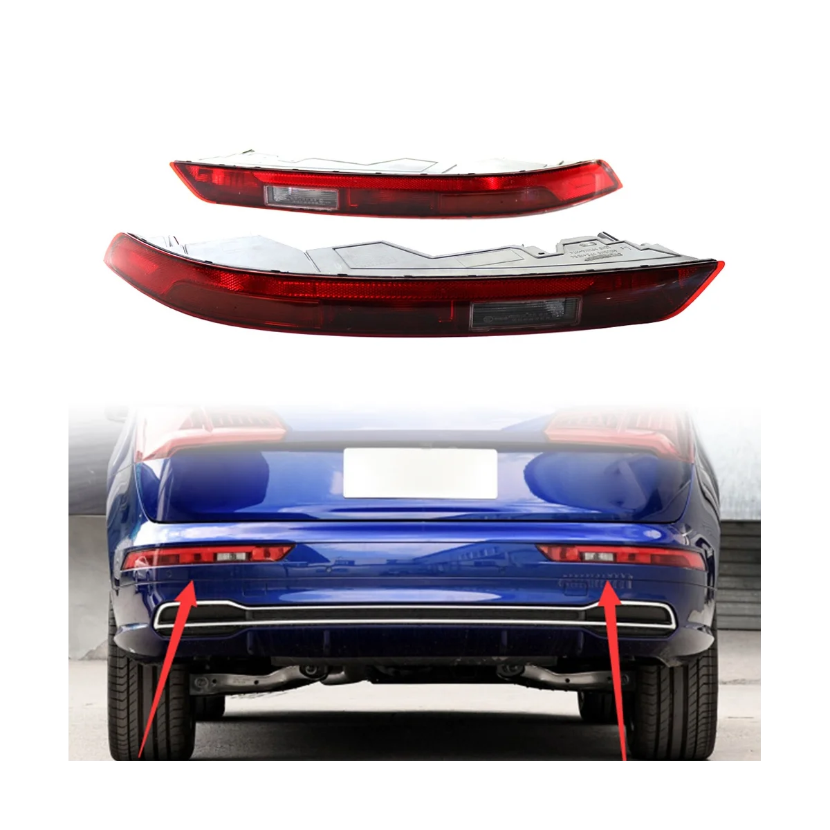 

Задний бампер для Audi Q5 Q5L 2018 2019 2020 2021 80A945069 80A945070, 1 пара