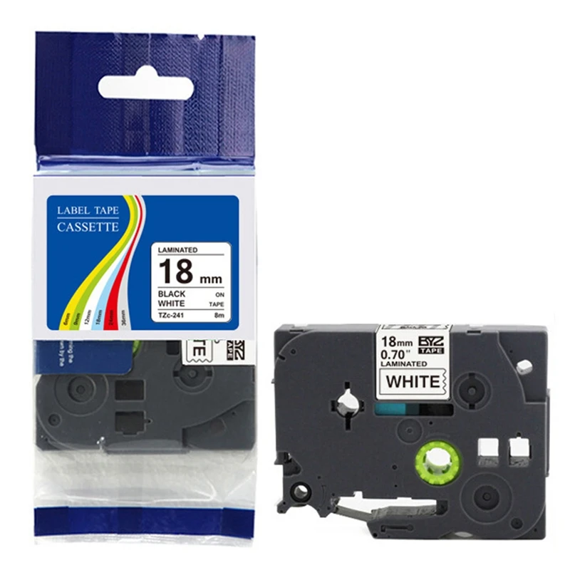 

Для устройства этикеток Brother Ptouch, цвет белый/черный (4 шт.)