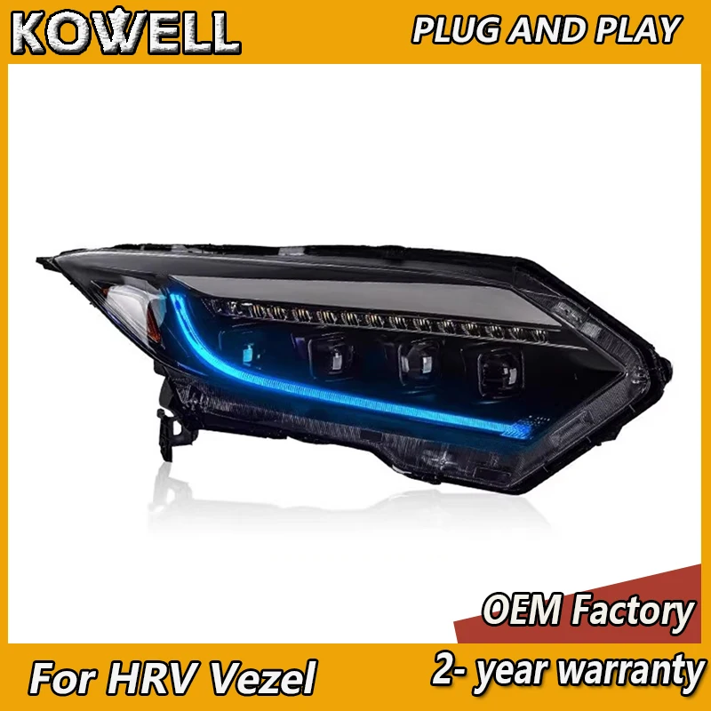 Автостайлинг для Honda Vezel фары 2015-2021 HRV головка светильник DRL сигнал поворота