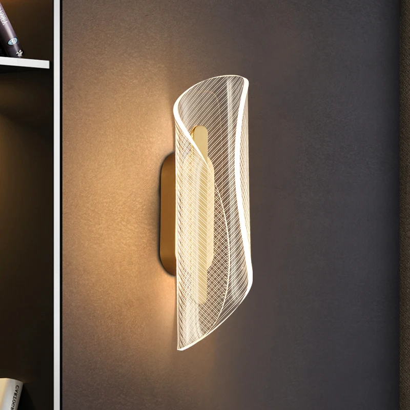 

Tempat Lilin Dinding Akrilik Kreatif untuk Kamar Tidur Emas Modern Lampu Dekorasi Rumah Ruang Tamu Mewah 2021 Desain Baru Led