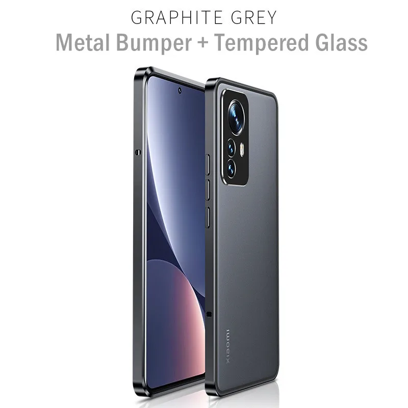 

Противоударный металлический бронированный чехол для Xiaomi Mi 12 12X, чехлы с алюминиевой рамкой, стеклянный чехол для Xiaomi Mi 12 Pro, Роскошный чехол ...