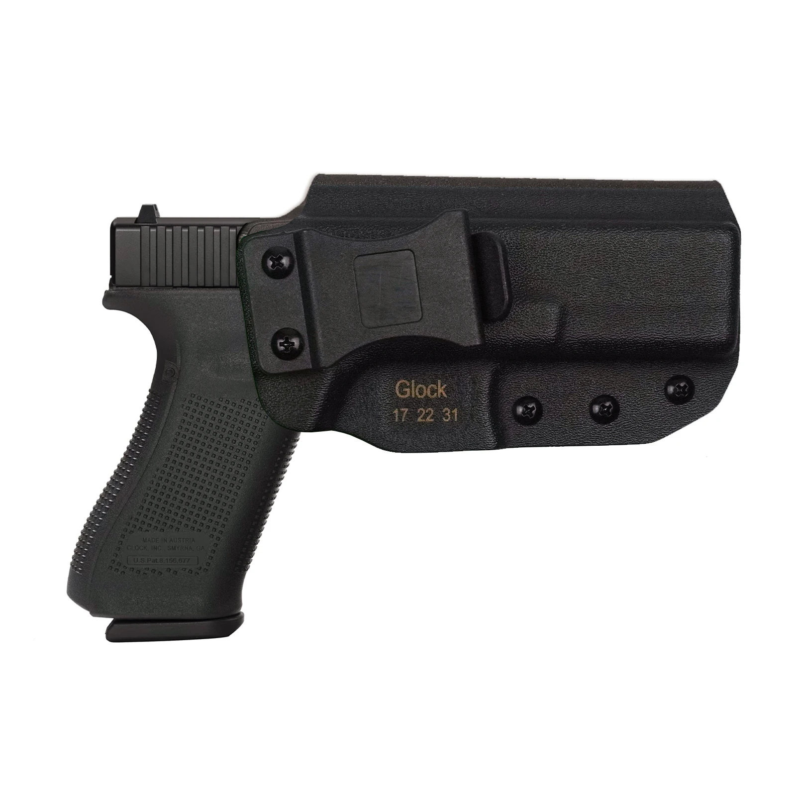 Кобуры для пистолета MAUHOSO-скрытый внутренний пояс-держатель-Glock 17/22/31-Регулируемый для езды/наклона/удержания правой рукой