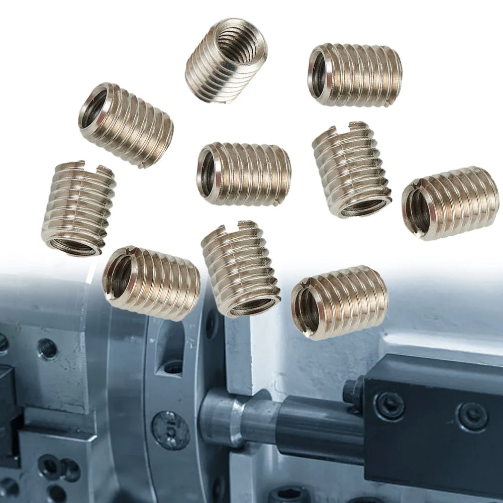 

10pcs Thread Reducer Stainless Steel Adapters M8 8MM MALE TO M6 6MM Female Thread Repair Screw Plug-in Repair Tool