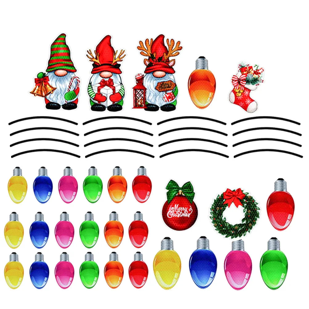 

Home Decor Magnets Sticker Car Reflective Lovely Refrigerator Fridge Kitchen Xmas DIY Decals