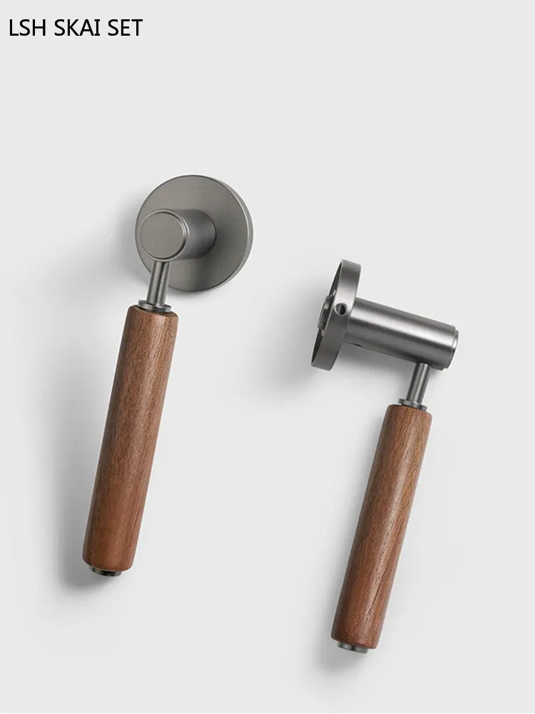 Флюоресцентный замок для внутренней двери спальни дверной из цельной древесины