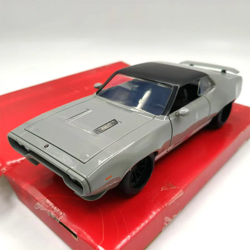 WELLY Plymouth GTX 1:24 металлическая модель автомобиля серого цвета