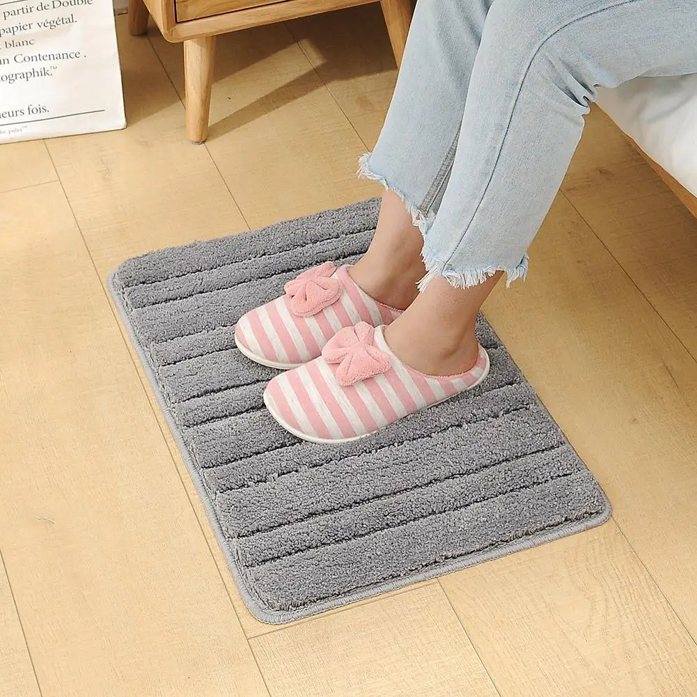 

Нескользящий однотонный напольный коврик из микрофибры, поглощающий коврик, коврики, Придверный коврик для ванной, гостиной, входной двери,...