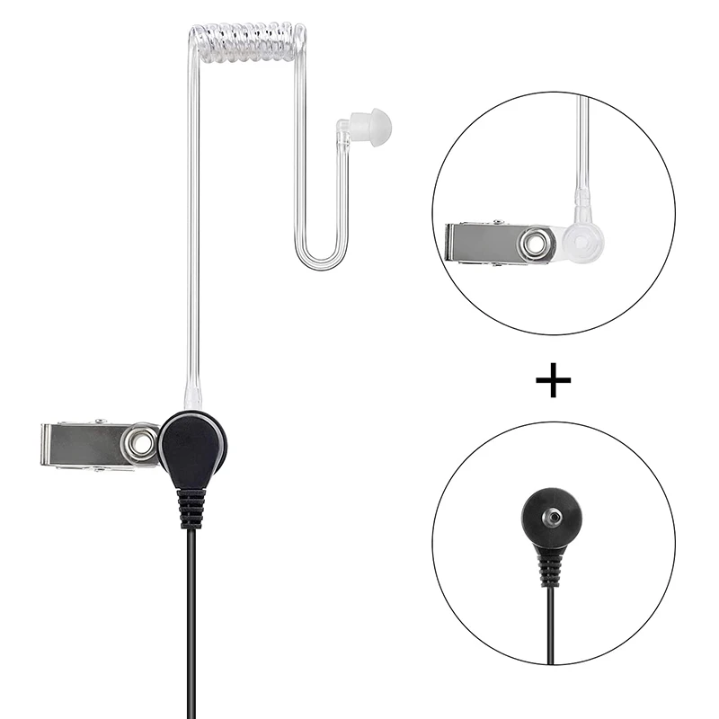 Walkie Talkie Earpiece with Mic PTT,Headset for Motorola T200 T260 T402 T460 T465 T800 T6500 MR350R MS350R FR60 EM1000(2PCS)