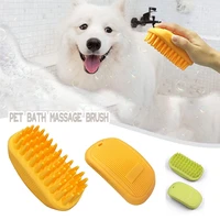 1pc pet dog cat bath brush dog brush comb cat fur grooming massaging brushes anti skid pet shower tool 12x6 5x4 5cm