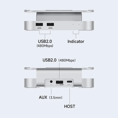 Hagibis концентратор USB C с SSD для Mac mini M4/M4 Pro