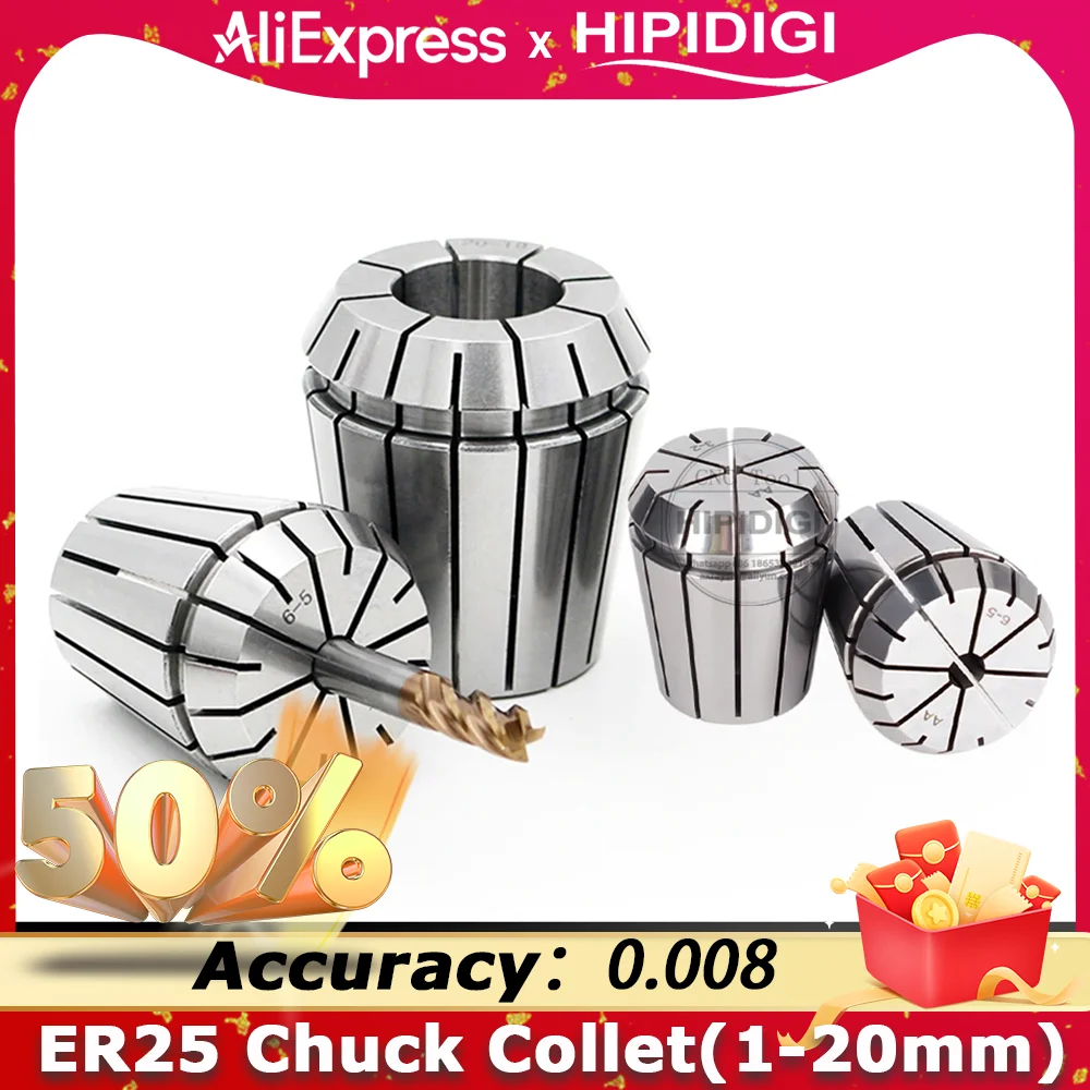 

ER цанговый патрон ER25 цанга 1 мм-20 мм ER25 высокоточный 0,008 er25 er цанга набор держатель инструмента кронштейн инструмент фреза