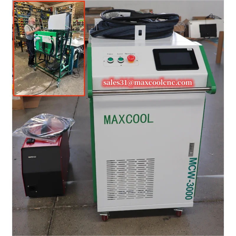 Лазерный сварочный аппарат 3000 Вт двухпроводной прочная обшивка поверхность