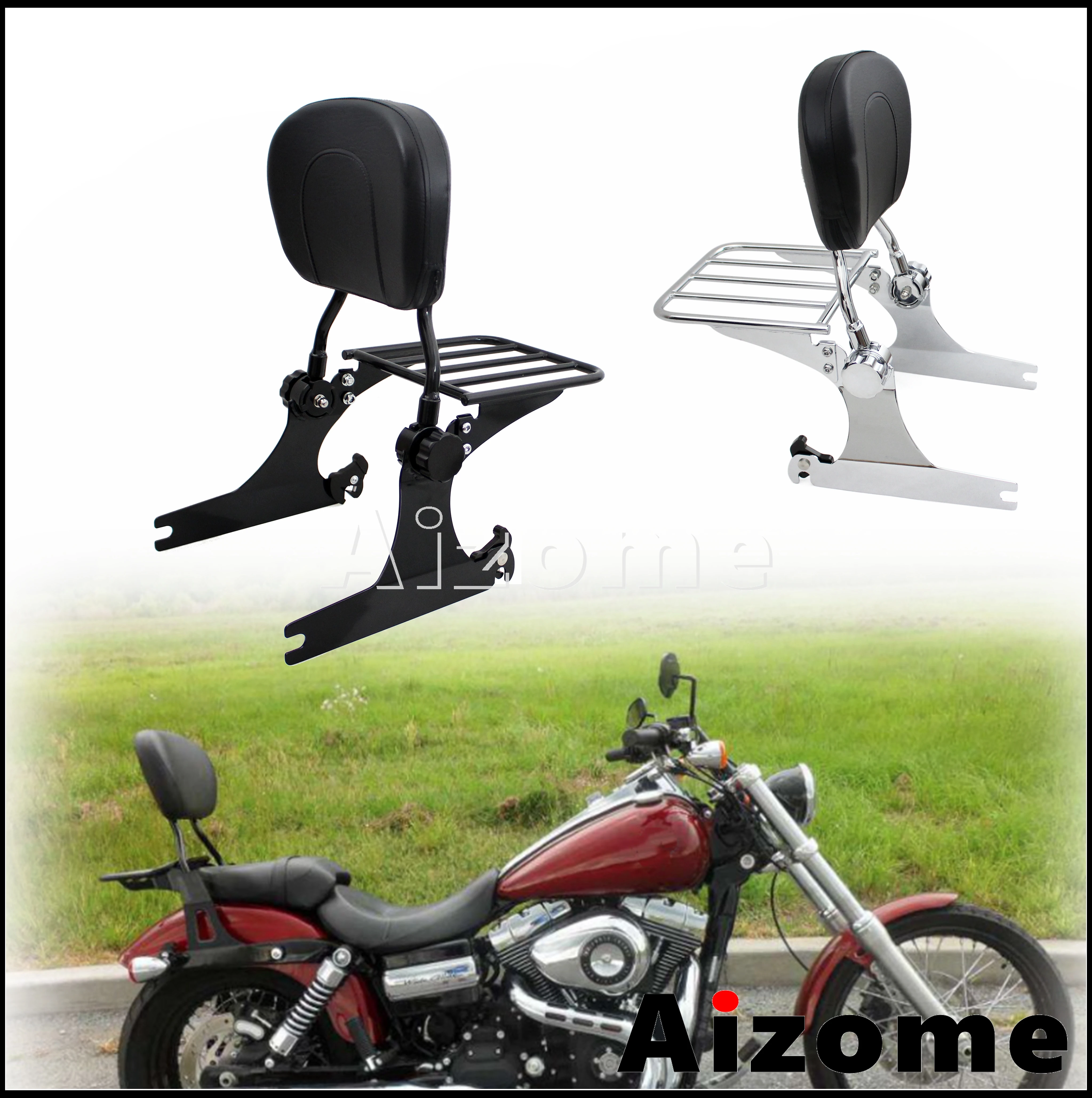 Фото Съемная подставка для мотоцикла, багажная стойка для Harley Dyna Fat Bob Wide Glide CVO FXDFSE FXDWG 2010-Up 2017 2018 №1