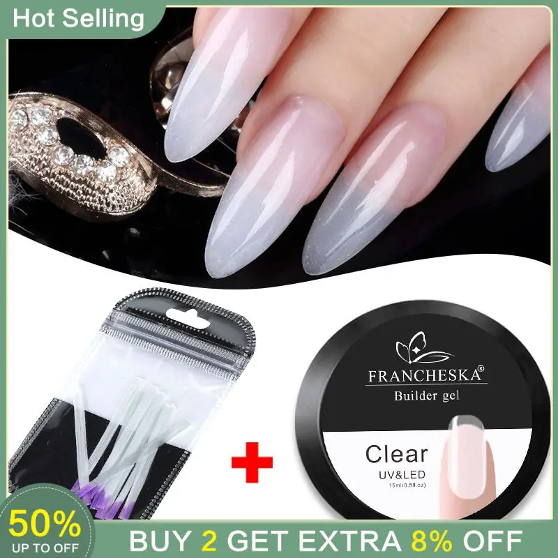 

15 мл Уход за ногтями Стекловолоконная шелковая оберточная наклейка для ногтей для наращивания ногтей инструменты для дизайна ногтей кристально прозрачная стильная долговечная наклейка для ногтей TSLM1