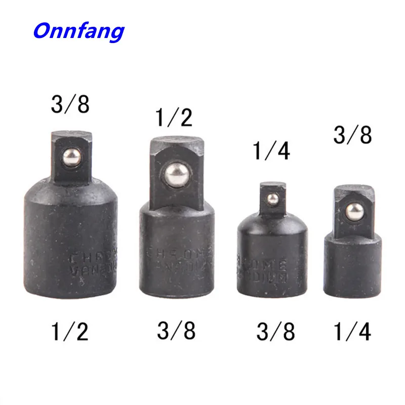 

4Pcs 1/4 3/8 1/2 Reducing Sleeve Ratchet Wrench Socket Adapter Spanner Drive Reducer Adapters