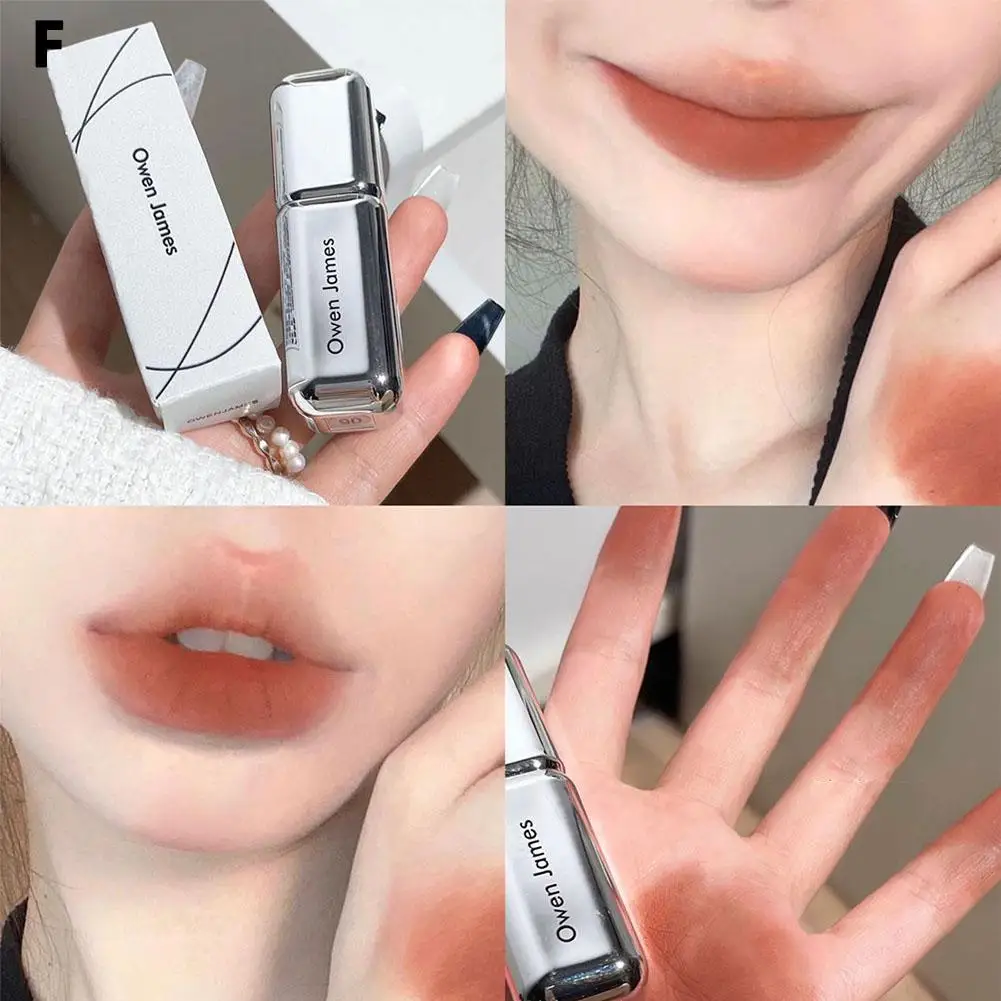 Легкий макияж многоцветная матовая помада мазок гладкая качественная текстура