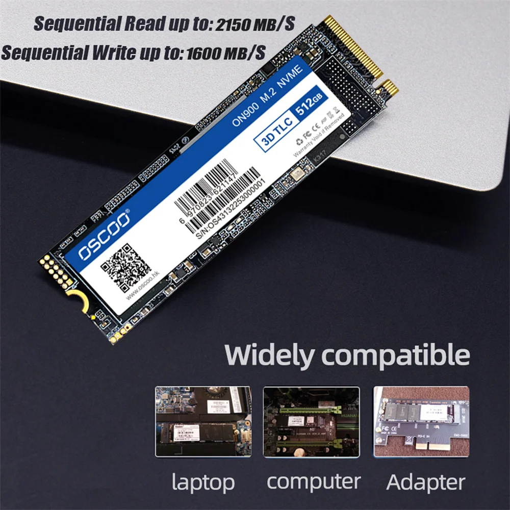 OSCOO ssd nmve m2 128 ГБ PCIe NVME NGFF 256 512 1 ТБ Твердотельный накопитель 2280 Внутренний жесткий