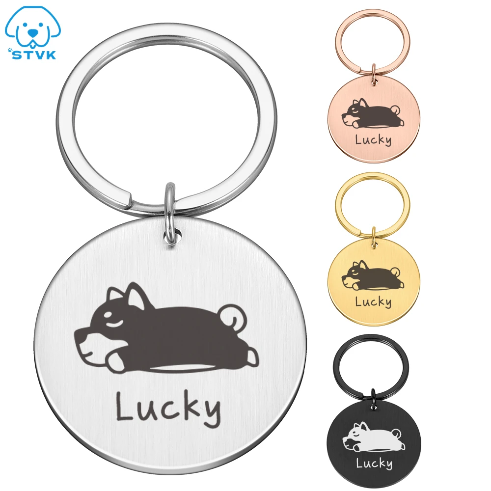 

Free Customized Dog Name ID Tags Collars Pets Dog ID Tag Personalised Engraved Dogs ID Tags Collar for Pet Puppy Accessories