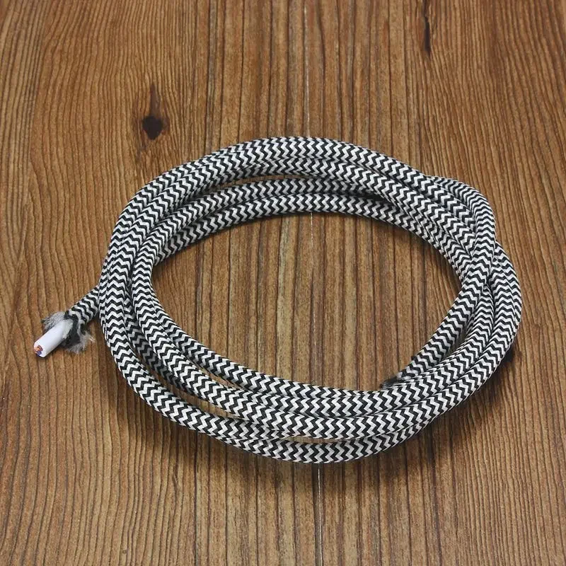 Винтажная плетеная ткань светильник шнура, электрический кабель, подвеска провод для люстры, провода ламп