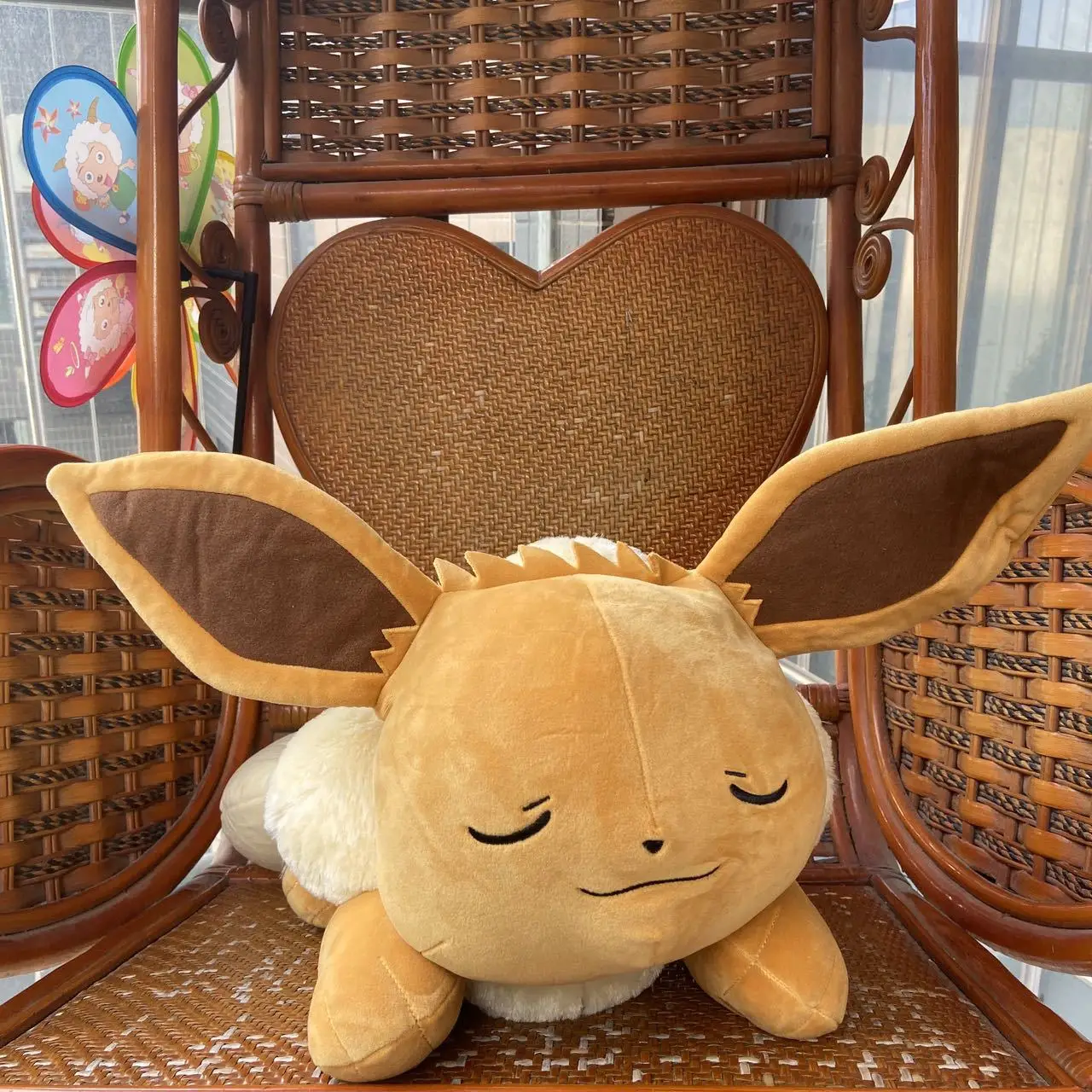 

Огромный мягкий плюшевый фотоподарок Pokemon сонный Eevee 50 см