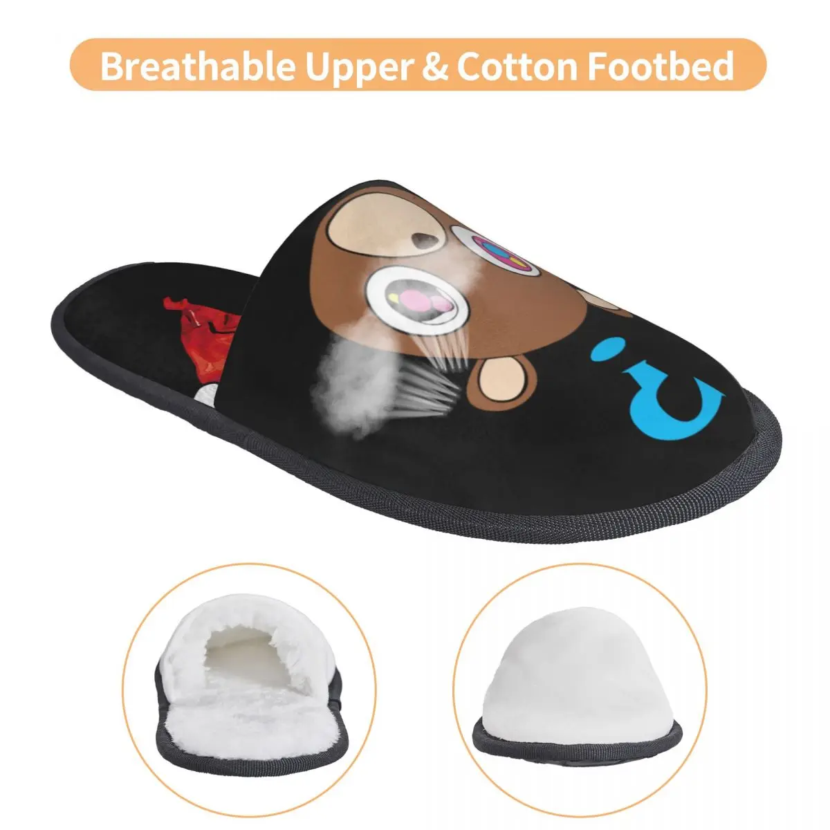 Женские домашние тапочки Kanye West Bear мягкая обувь из пены с эффектом памяти удобные