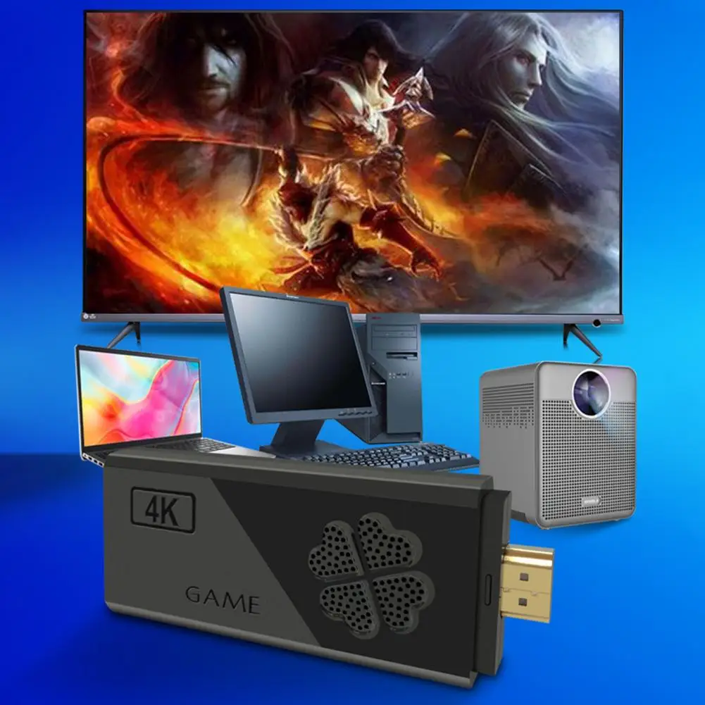 

Игровая эргономичная Ретро игровая консоль с 2 эргономичными контроллерами для семьи