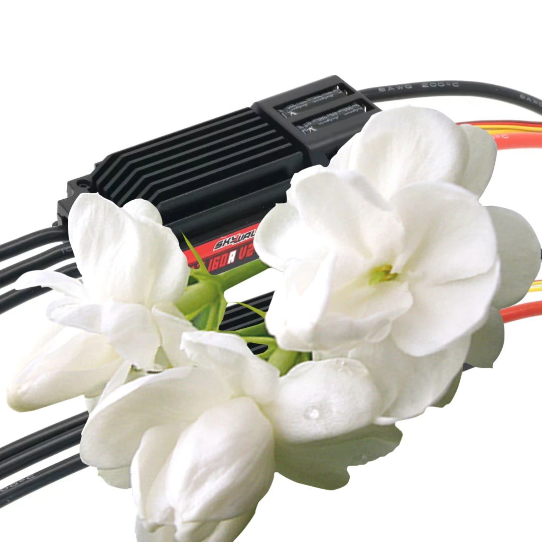 Фото Бесколлекторный регулятор скорости Hobbywing SKYWALKER 130A/160A HV 6-14S OPTO V2 для 3D-самолетов с фиксированным крылом №1
