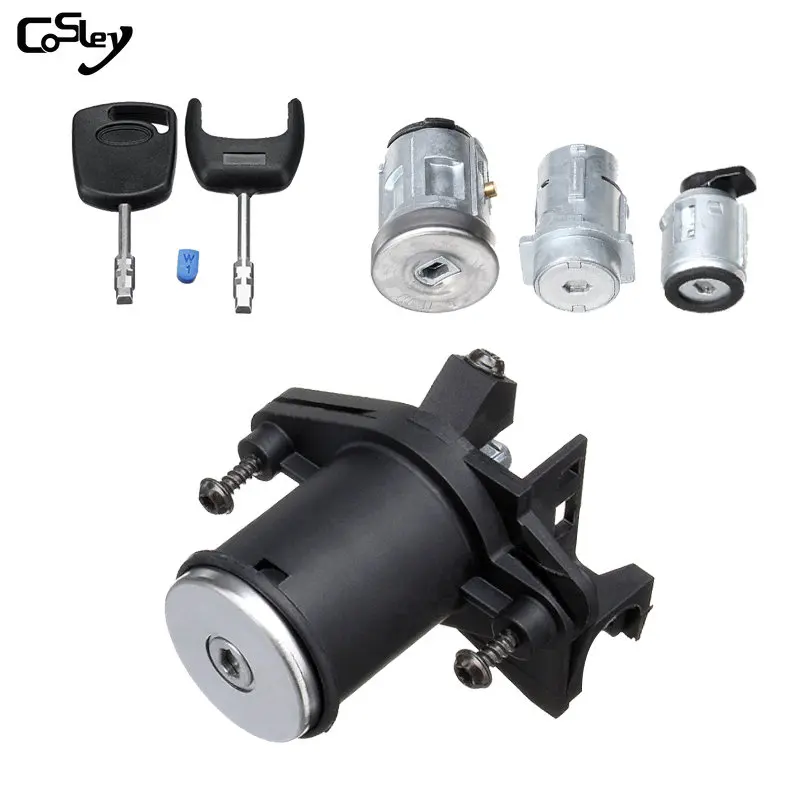 

1479660 1Set 4Lock Car Start Lock Door Lock Door Ignition Barrel Switch With 2 Keys For Ford Fiesta MK V Fusion/Mk5