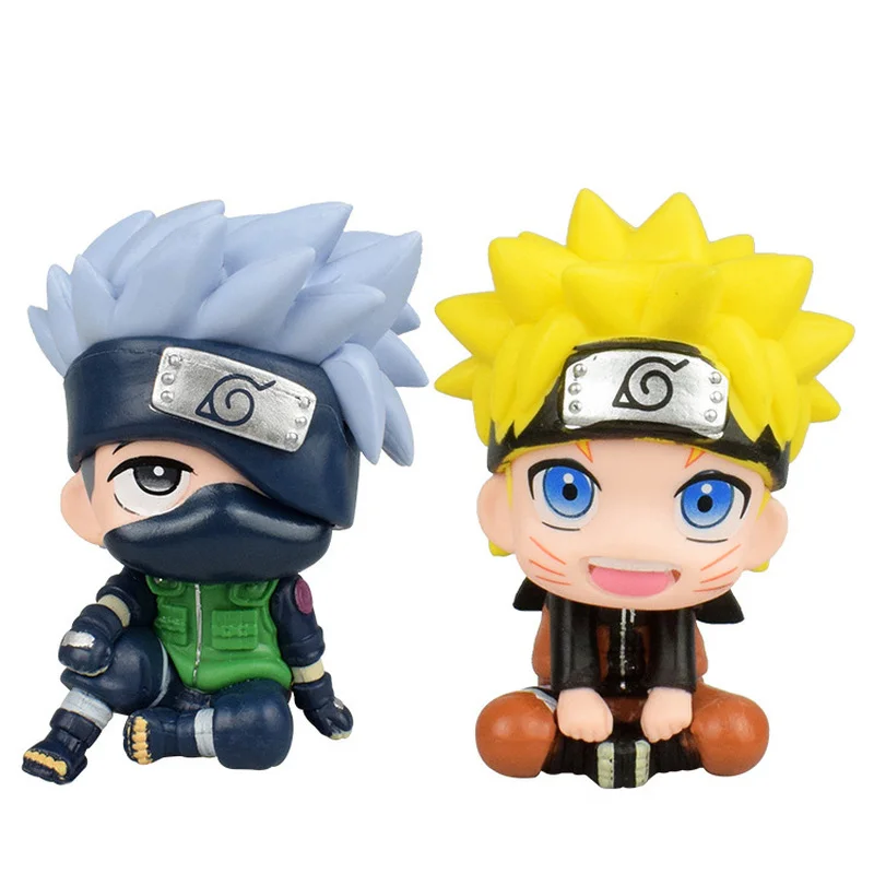 

NARUTO Anime Figure Uzumaki Naruto Kakashi Action Figure Room Cartoon Kawaii Boy Toy Kid Gift