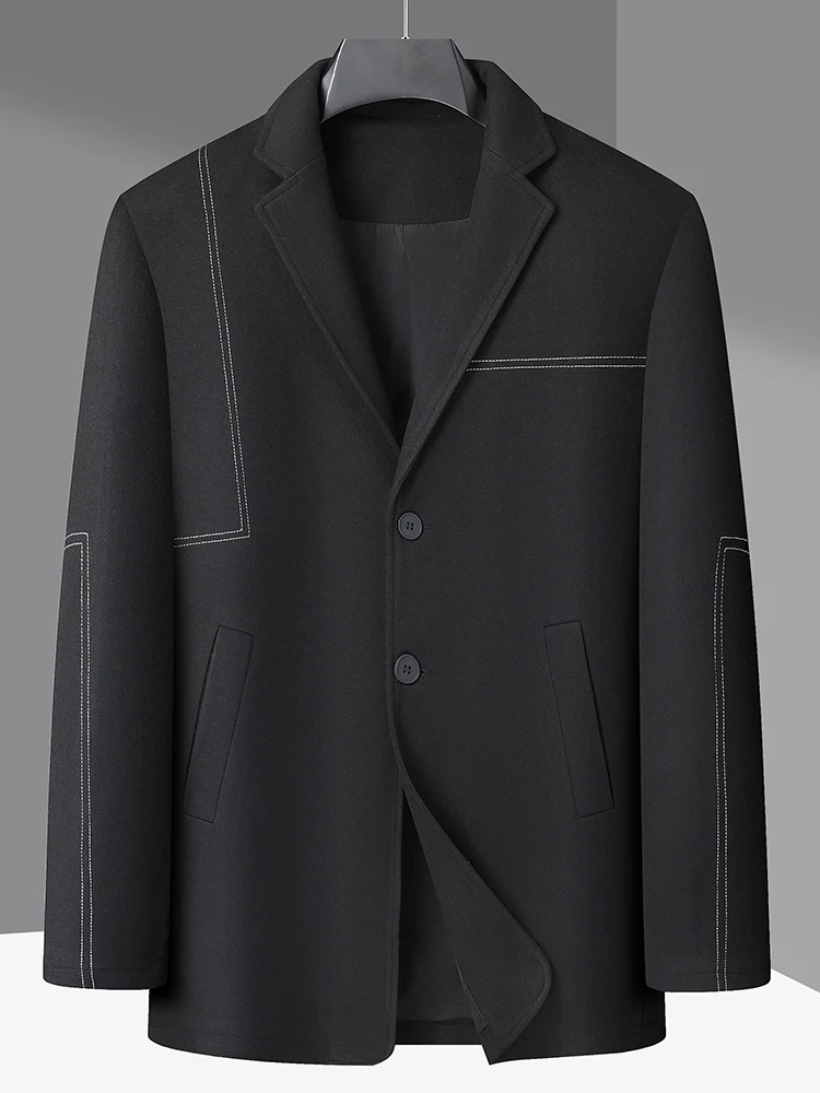 8XL 7XL 6XL 2024, новый дизайн, осенний элитный люксовый бренд, мужские классические черные костюмы, куртки большого размера, свободные мужские пиджаки (art.: 3920c8ed4bf73) - 3920c8ed4bf73
