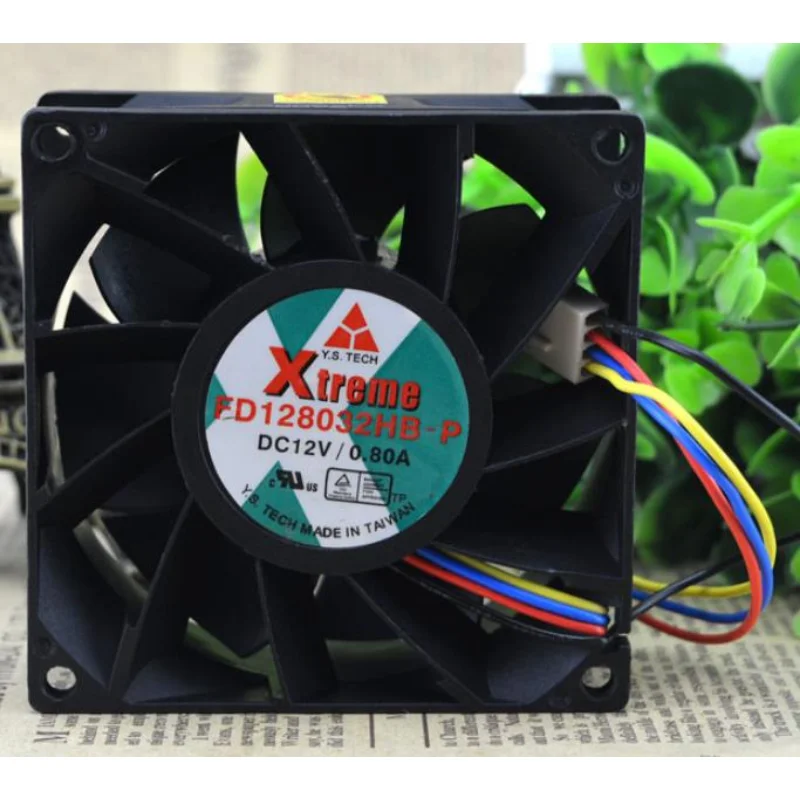Новый вентилятор охлаждения ЦП для Y.S.TECH FD128032HB-P 12 В 8032 а 8 см 4-проводной